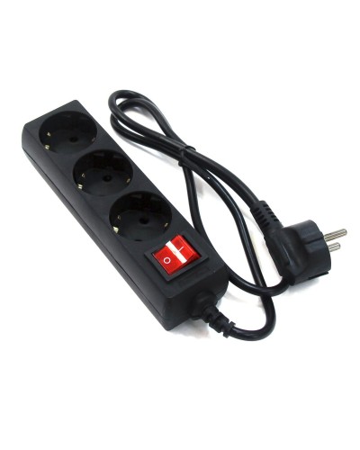 SP3B-118E. Сетевой фильтр 3 розетки, 1.8м, черный. 5bites в Нефтекамске
