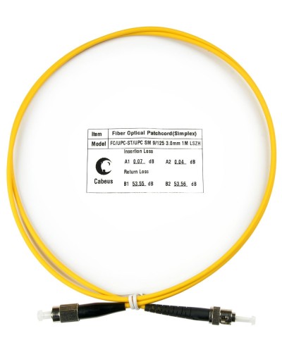 FOP(s)-9-FC-ST-7m (8315c). Патч-корд оптический. CABEUS в Нефтекамске
