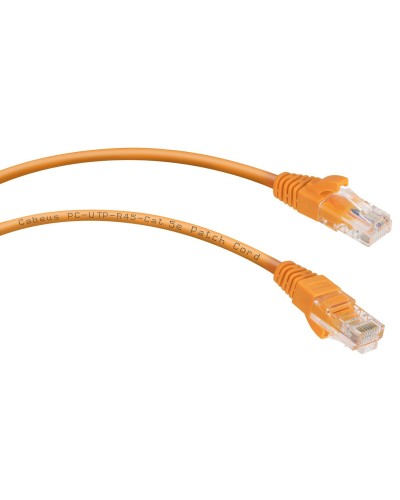 PC-UTP-RJ45-Cat.5e-1m-OR-LSZH (9521c), оранжевый. Патч-корд медный. CABEUS в Нефтекамске