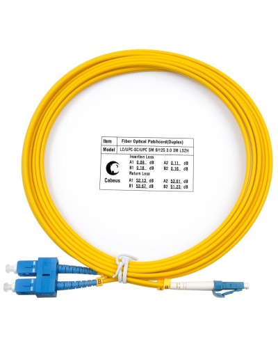 FOP(d)-9-LC-SC-1m (7352c). Патч-корд оптический. CABEUS в Нефтекамске