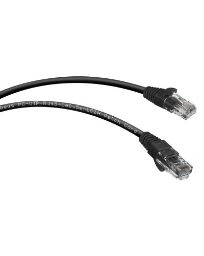 PC-UTP-RJ45-Cat.5e-0.3m-BK-LSZH (9535c), чёрный. Патч-корд медный. CABEUS в Нефтекамске