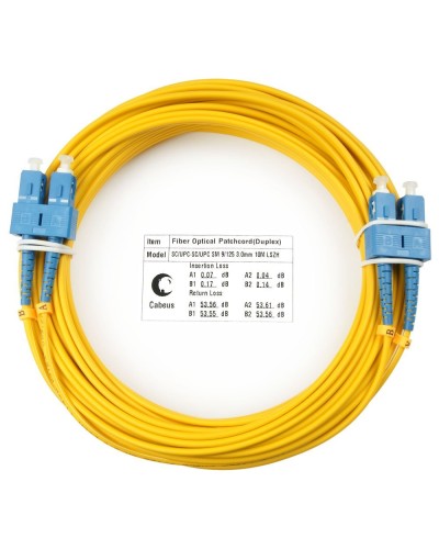 FOP(d)-9-SC-SC-1m (7364c). Патч-корд оптический. CABEUS в Нефтекамске