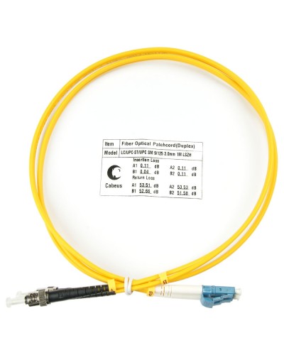 FOP(d)-9-LC-ST-2m (7525c). Патч-корд оптический. CABEUS в Нефтекамске