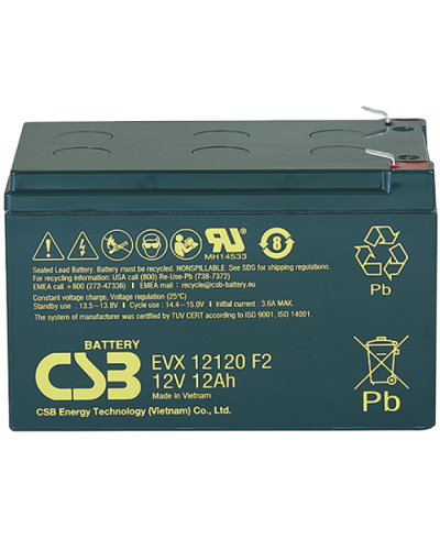 CSB EVX 12120. Аккумулятор герметичный свинцово-кислотный. CSB в Нефтекамске