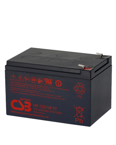 CSB HR 1251W. Аккумулятор герметичный свинцово-кислотный. CSB в Нефтекамске
