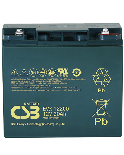 CSB EVX 12200. Аккумулятор герметичный свинцово-кислотный. CSB в Нефтекамске