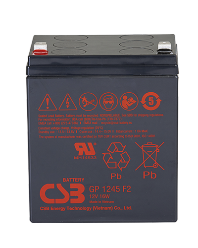 CSB GP 1245(16W). Аккумулятор герметичный свинцово-кислотный. CSB в Нефтекамске