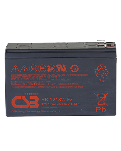 CSB HR 1218W. Аккумулятор герметичный свинцово-кислотный. CSB в Нефтекамске