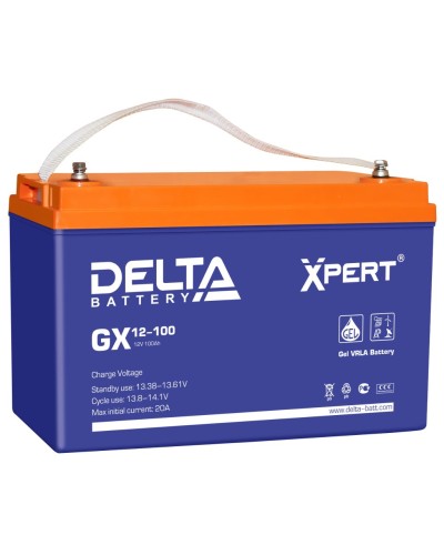 Delta GX 12-100. Аккумулятор герметичный свинцово-кислотный. Delta в Нефтекамске