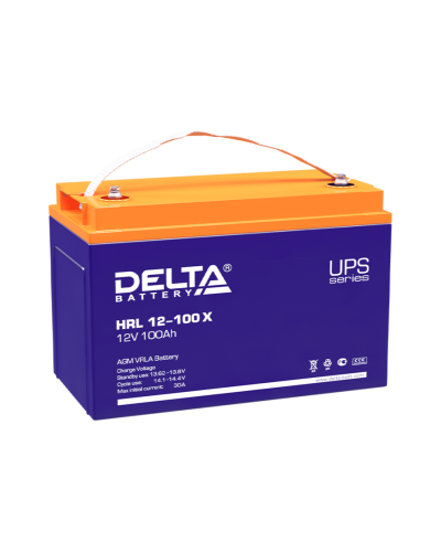 Delta HRL 12-100 X. Аккумулятор герметичный свинцово-кислотный. Delta в Нефтекамске