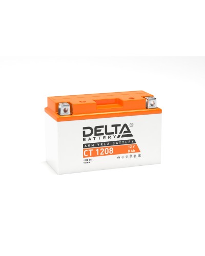 Delta CT 1208. Аккумулятор герметичный свинцово-кислотный стартерный. Delta в Нефтекамске