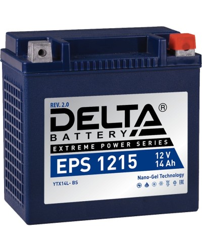 Delta EPS 1215. Аккумулятор герметичный свинцово-кислотный стартерный. Delta в Нефтекамске