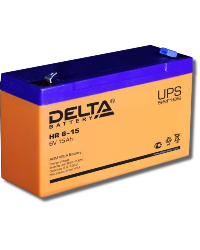 Delta HR 6-15. Аккумулятор герметичный свинцово-кислотный. Delta в Нефтекамске