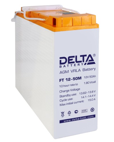 Delta FT 12-50 M. Аккумулятор герметичный свинцово-кислотный. Delta в Нефтекамске
