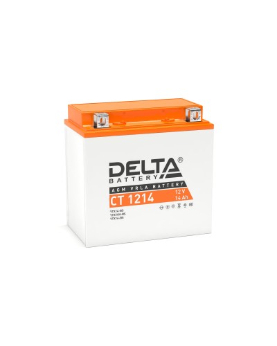 Delta CT 1214. Аккумулятор герметичный свинцово-кислотный стартерный. Delta в Нефтекамске