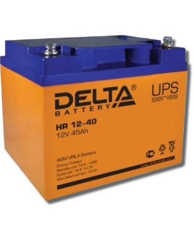 Delta HR 12-40. Аккумулятор герметичный свинцово-кислотный. Delta в Нефтекамске