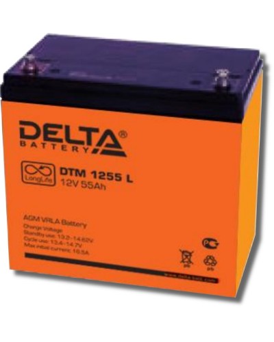 Delta DTM 1255 L. Аккумулятор герметичный свинцово-кислотный. Delta в Нефтекамске