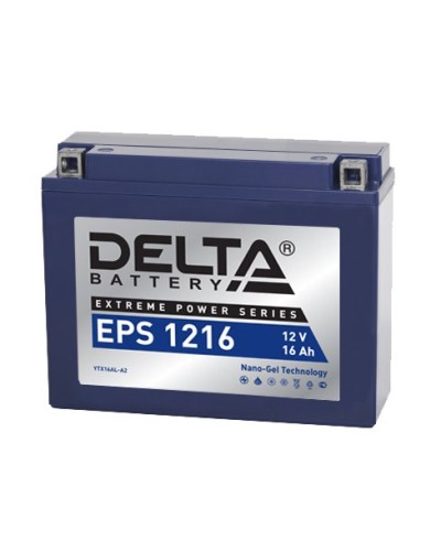 Delta EPS 1216. Аккумулятор герметичный свинцово-кислотный стартерный. Delta в Нефтекамске