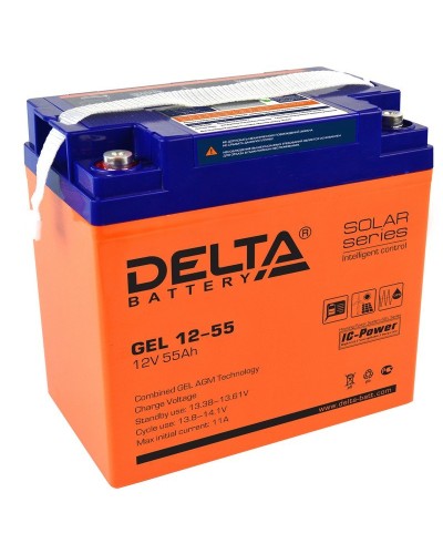 Delta GEL 12-55. Аккумулятор герметичный свинцово-кислотный. Delta в Нефтекамске