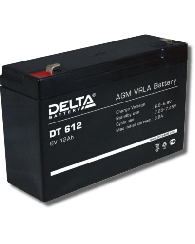 Delta DT 612. Аккумулятор герметичный свинцово-кислотный. Delta в Нефтекамске