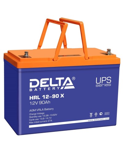 Delta HRL 12-90 X. Аккумулятор герметичный свинцово-кислотный. Delta в Нефтекамске