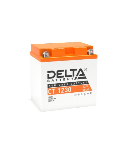 Delta CT 1230. Аккумулятор герметичный свинцово-кислотный стартерный. Delta в Нефтекамске
