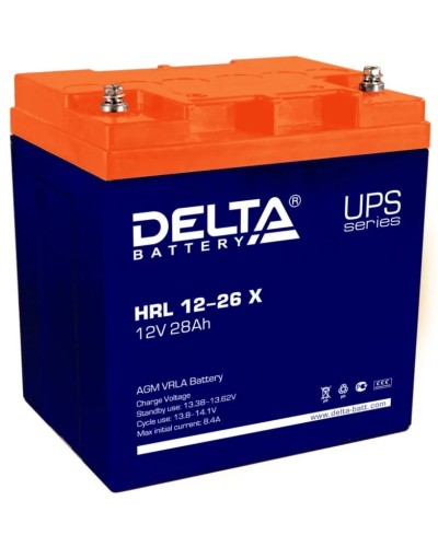 Delta HRL 12-26 X. Аккумулятор герметичный свинцово-кислотный. Delta в Нефтекамске