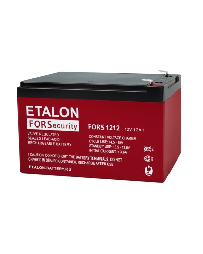 ETALON FORS 1212. Аккумулятор герметичный свинцово-кислотный. ETALON в Нефтекамске