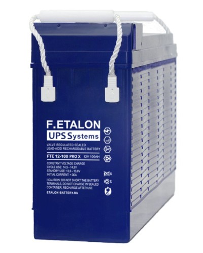 F.ETALON FTE 12-100 PRO X. Аккумулятор герметичный свинцово-кислотный. ETALON в Нефтекамске