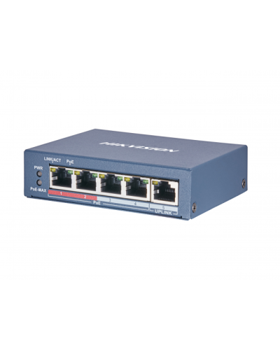 DS-3E0105P-E(B). Коммутатор с питанием POE. Hikvision в Нефтекамске