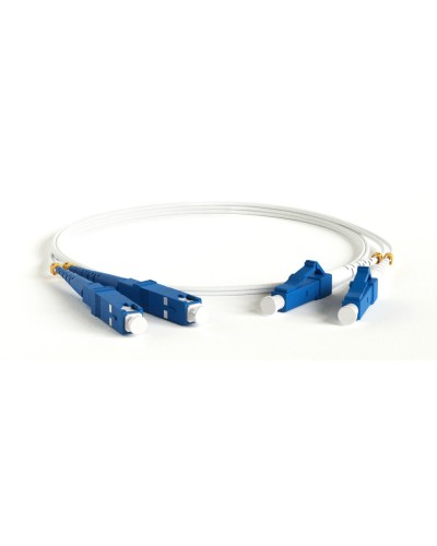 FC-D2-9A1-LC/UR-SC/UR-H-3M-LSZH-WH. Патч-корд волоконно-оптический LC-SC. Hyperline в Нефтекамске