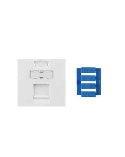 SIP3-1K-M45-45. Вставка 45x45 для 1 модуля Keystone Jack, со шторкой. Hyperline в Нефтекамске