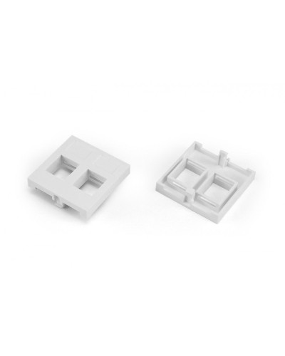 SIP2-2N-M45-45. Вставка 45x45 (аналог Mosaic) для 2х модулей формата Keystone Jack. Hyperline в Нефтекамске