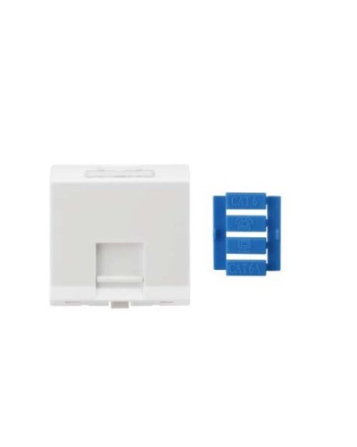 SIP3A-1K-M45-45. Вставка угловая 45x45 для 1 модуля Кeystone Jack, со шторками. Hyperline в Нефтекамске