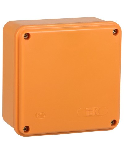 Коробка распаячная огнестойкая ПС 100х100х50 6P 4мм² IP44 гладкие стенки (UKF20-100-100-050-6-4-09). Коробка распаячная огнестойкая безгалогенная (HF). IEK в Нефтекамске