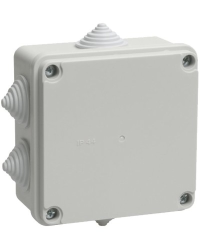 Коробка распаячная КМ41233 100х100х50 открытой проводки IP44 6 гермовводов серая (UKO11-100-100-050-K41-44). Коробка распаячная безгалогенная (HF). IEK в Нефтекамске