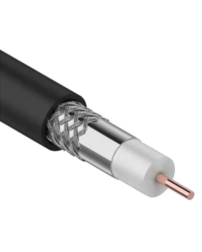 GENERICA RG11 CCS 75Ом FPE PVC черный (CC1-R1F1-119-300-G). Кабель коаксиальный омедненный. IEK в Нефтекамске