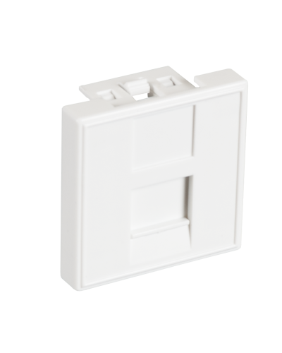 EC-IMF-1-WT-10 (10шт). Вставка 45x45 (Mosaic) для 1 модуля Keystone Jack. NETLAN в Нефтекамске