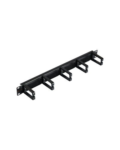 NMC-OP530HB-1U-BK-2 (2 шт). Кабельный органайзер 19 с щёточным вводом. NIKOMAX в Нефтекамске