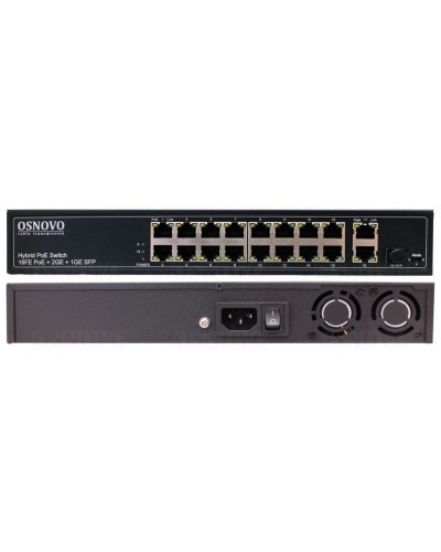 SW-61621(300W). Коммутатор 16-портовый Fast Ethernet с PoE. OSNOVO в Нефтекамске