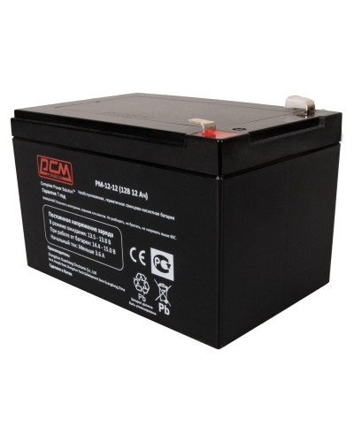 PM-12-12. Аккумулятор герметичный свинцово-кислотный. POWERCOM в Нефтекамске