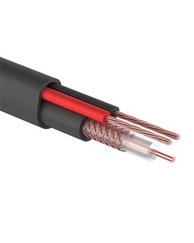 КВК-П-2+2x0,75 мм² (Cu/CCA) черный PROconnect (01-4109). Кабель комбинированный для систем видеонаблюдения. PROCONNECT в Нефтекамске