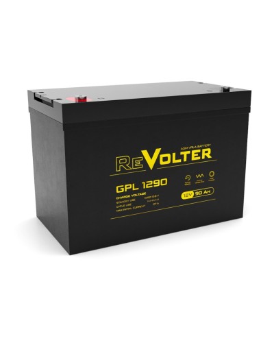 Revolter GPL 1290. Аккумулятор автомобильный герметичный свинцово-кислотный. Revolter в Нефтекамске