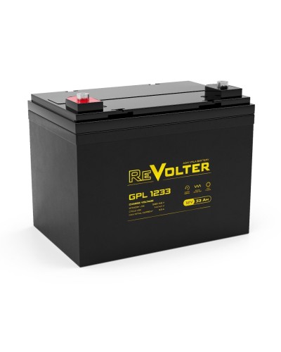 Revolter GPL 1233. Аккумулятор автомобильный герметичный свинцово-кислотный. Revolter в Нефтекамске