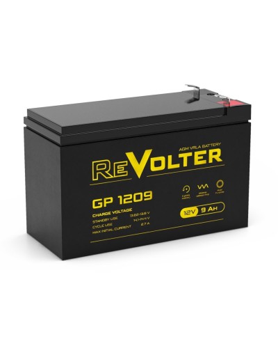 Revolter GP 1209. Аккумулятор автомобильный герметичный свинцово-кислотный. Revolter в Нефтекамске