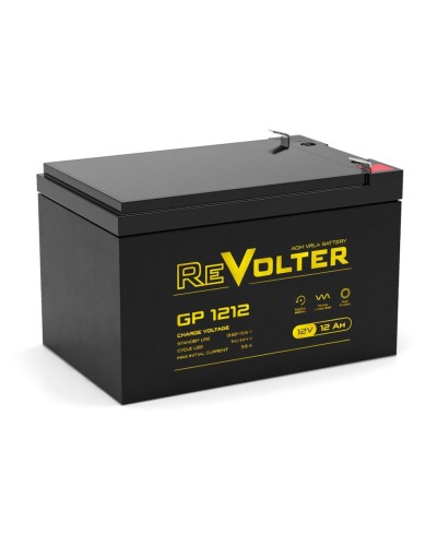 Revolter GP 1212. Аккумулятор автомобильный герметичный свинцово-кислотный. Revolter в Нефтекамске