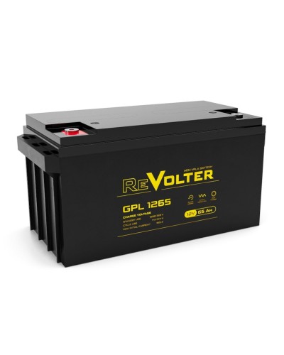Revolter GPL 1265. Аккумулятор автомобильный герметичный свинцово-кислотный. Revolter в Нефтекамске