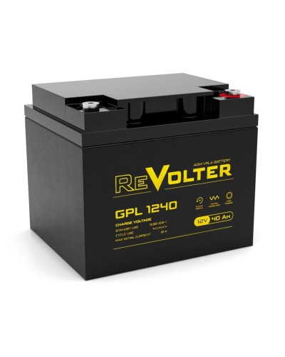 Revolter GPL 1240. Аккумулятор автомобильный герметичный свинцово-кислотный. Revolter в Нефтекамске