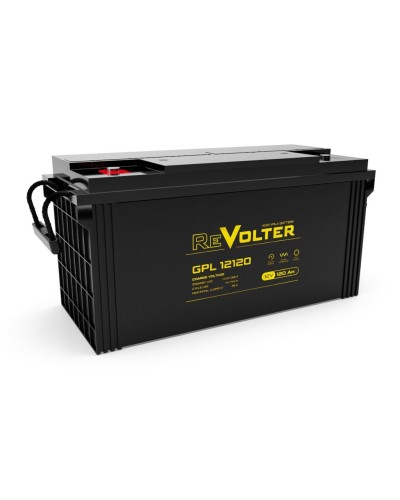 Revolter GPL 12120. Аккумулятор автомобильный герметичный свинцово-кислотный. Revolter в Нефтекамске