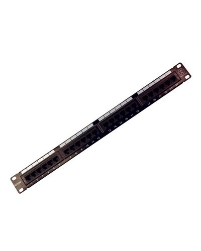 Коммутационная панель, 19", 1U, 24 порта RJ-45, категория 5e, UTP неэкранированная, черная Rexant (04-0021): Патч-панель 19" в Нефтекамске